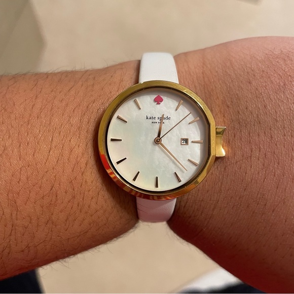 Kate Spade NY White Leather Watch